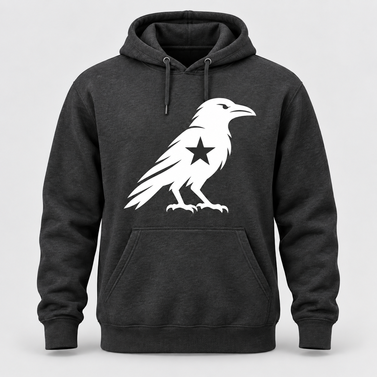 Dark Stewards hoodie with white crow